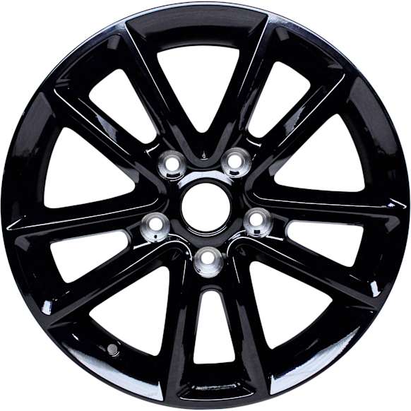 ALY02399U45N Aluminum Painted Black Wheel, 17 in. X 6.5 in., 5 x 5 in. Bolt Pattern