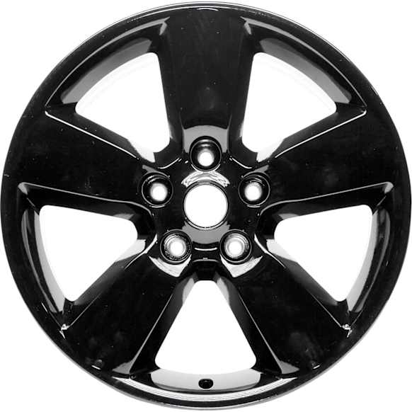 ALY02451U45N Aluminum Painted Black Wheel, 20 in. X 8 in., 5 x 5.5 in. Bolt Pattern