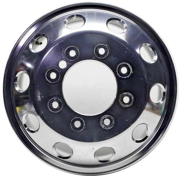 ALY02701U80N Front Aluminum Polished Wheel - 17 in. X 6 in., 8 x 200 mm Bolt Pattern
