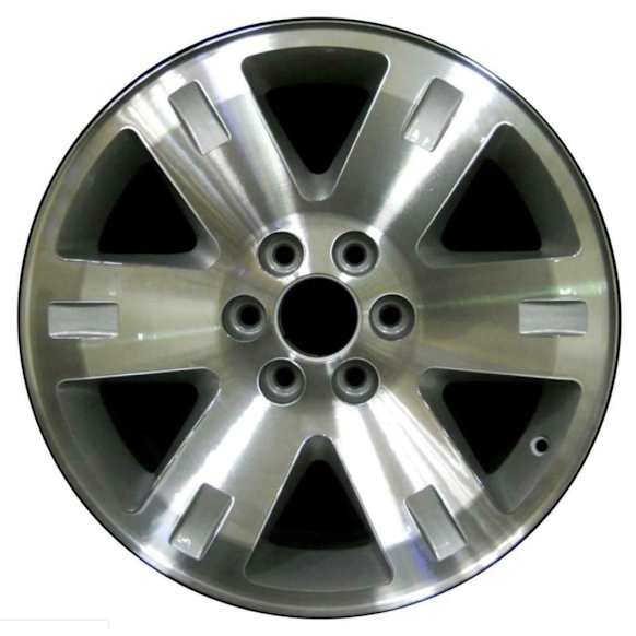 ALY05306U10N Aluminum Silver Wheel, 20 in. X 8.5 in., 6 x 5.5 in. Bolt Pattern