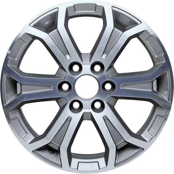 ALY05573U30N Aluminum Charcoal Wheel, 19 in. X 7.5 in., 6 x 132 mm Bolt Pattern