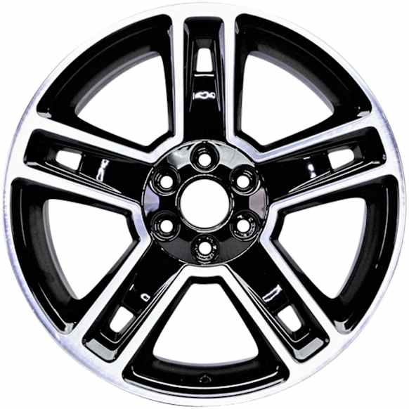 ALY05664U45N Aluminum Painted Black Wheel, 22 in. X 9 in., 6 x 5.5 in. Bolt Pattern