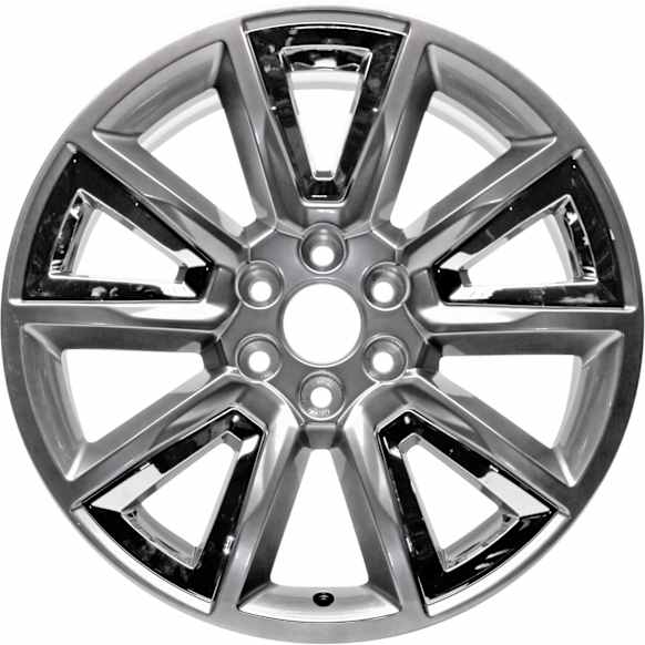 ALY05696U78N Aluminum Silver Wheel, 22 in. X 9 in., 6 x 5.5 in. Bolt Pattern