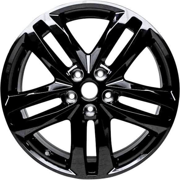 ALY05832U45N Aluminum Painted Black Wheel, 19 in. X 7.5 in., 5 x 115 mm Bolt Pattern