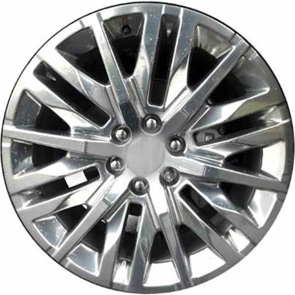 ALY05921U80N Aluminum Polished Wheel, 22 in. X 9 in., 6 x 5.5 in. Bolt Pattern