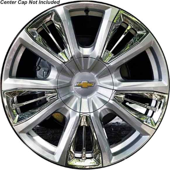 ALY14046U20N Aluminum Silver Wheel, 22 in. X 9 in., 6 x 5.5 in. Bolt Pattern