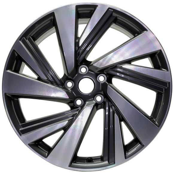 ALY62707U30N Aluminum Charcoal Wheel, 20 in. X 7.5 in., 5 x 4.5 in. Bolt Pattern