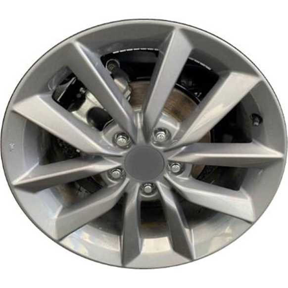 2019 Honda Civic - Aluminum Gray Wheel, 10 Spoke; Factory Replacement; (Associated Hollander Numbers: 63158); OE: 42700TBAAB2, 17 in. x 7 in., 5 x 4.5 in. Bolt Pattern