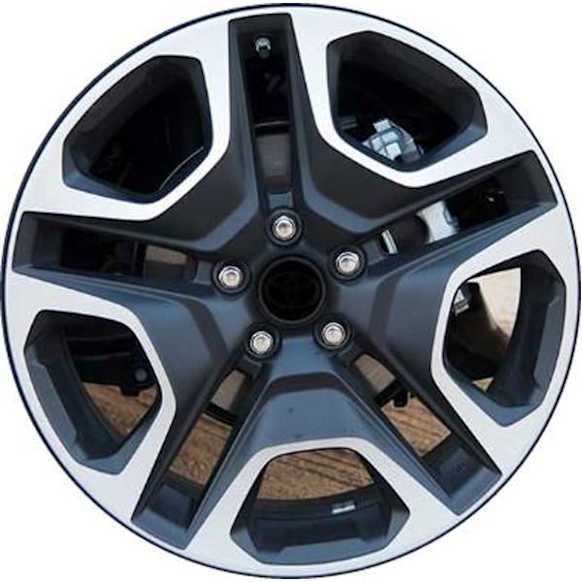 ALY75243U45N Aluminum Painted Black Wheel, 19 in. X 7.5 in., 5 x 4.5 in. Bolt Pattern