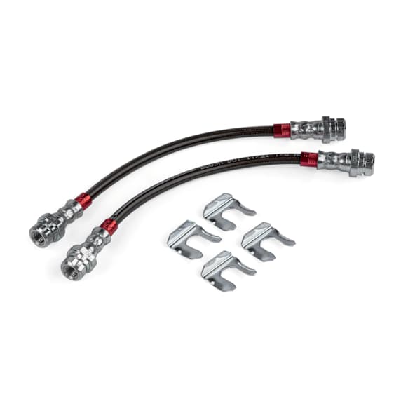 BRK00048 Braided Stainless Steel Brake Lines (Set of 2) - Rear