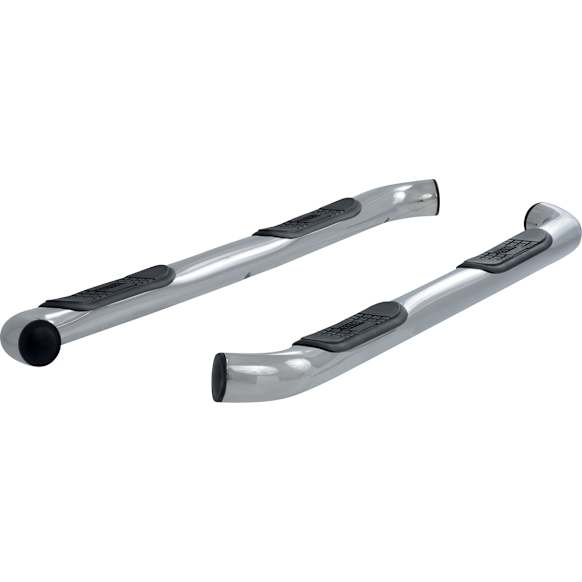 202009-2 3in Side Bars Series Nerf Bars Polished, Covers Cab Length - Set of 2