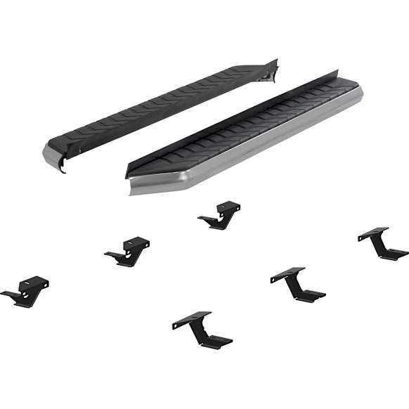 2020 Buick Enclave - AeroTread Series Running Boards, Powdercoated Black, Non-Powered, Aluminum, Set of 2