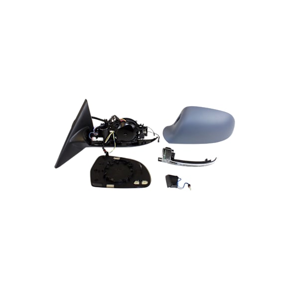 Driver Side Mirror, Power, Power Folding, Heated, Paintable, In-housing Signal Light, With memory, No Puddle Light, No Auto-Dimming, No Blind Spot Feature, Base Model
