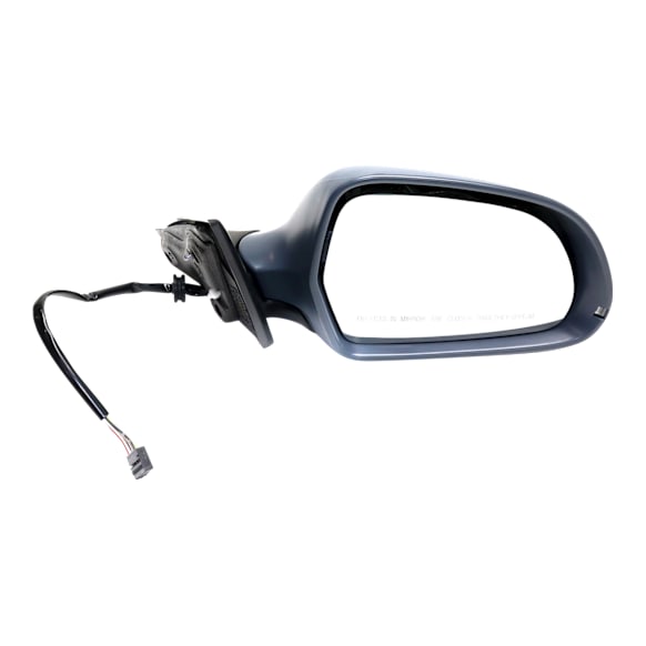Coupe Passenger Side Mirror, Power Adjust, Heated, Manual Folding, Paintable, In-housing Signal Light, No Memory, No Puddle Light, No Auto-Dimming, No Blind Spot Feature