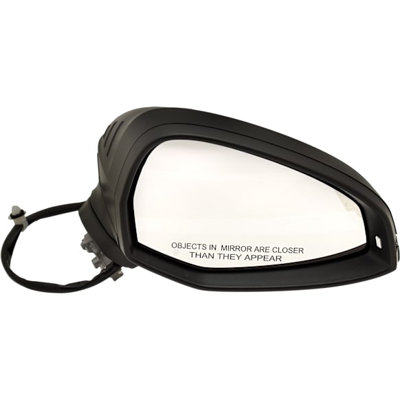 Passenger Side Mirror, Power Adjust, Heated, Manual Folding, Paintable, In-housing Signal Light, No Memory, No Puddle Light, No Auto-Dimming, No Blind Spot Feature