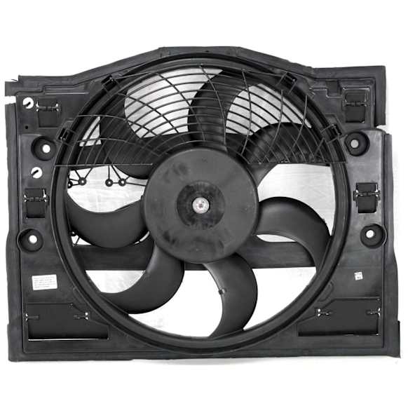A/C Condenser Fan -  Fan Blade, Motor, Shroud and Protection Grille, Condenser Mounted