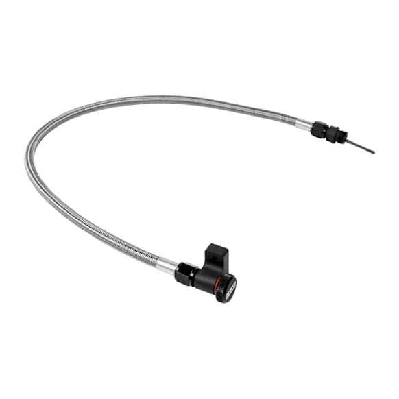 22200 Performance Replacement Series Automatic Transmission Dipstick - Black, Steel, Locking, Direct Fit, Sold Individually