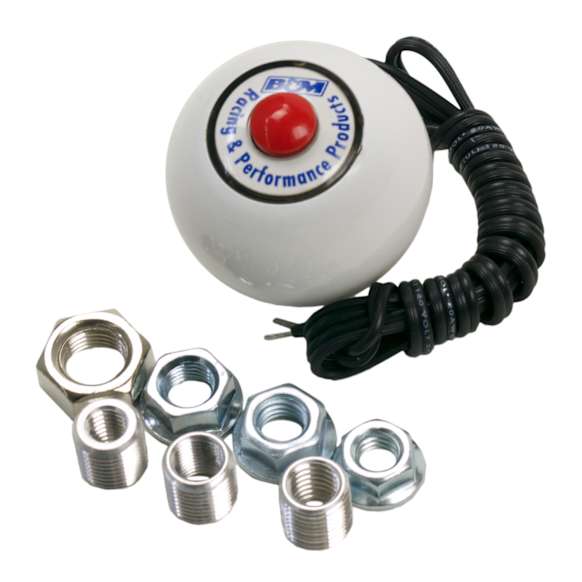 46112 Pro-Stick Series Shift Knob - White, Plastic, Universal, Sold Individually