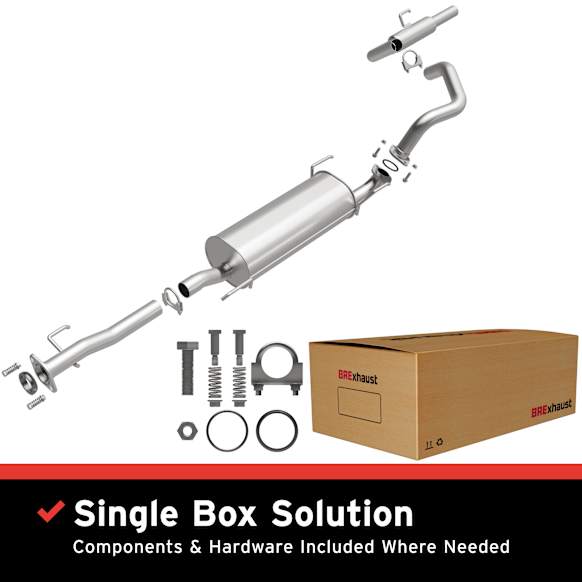 106-0075 Cat-Back Exhaust System, Made of Aluminized Steel, Direct-Fit Exhaust Series