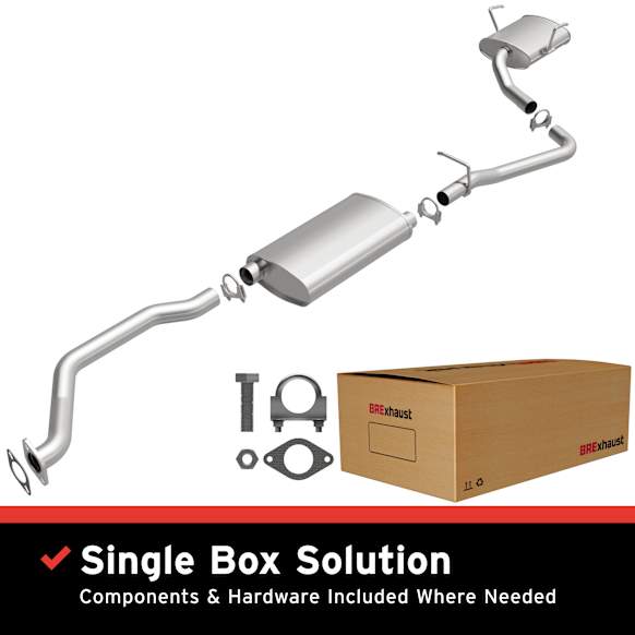 106-0279 Cat-Back Exhaust System, 3.6L, 6Cyl, Made of Aluminized Steel, Direct-Fit Exhaust Series