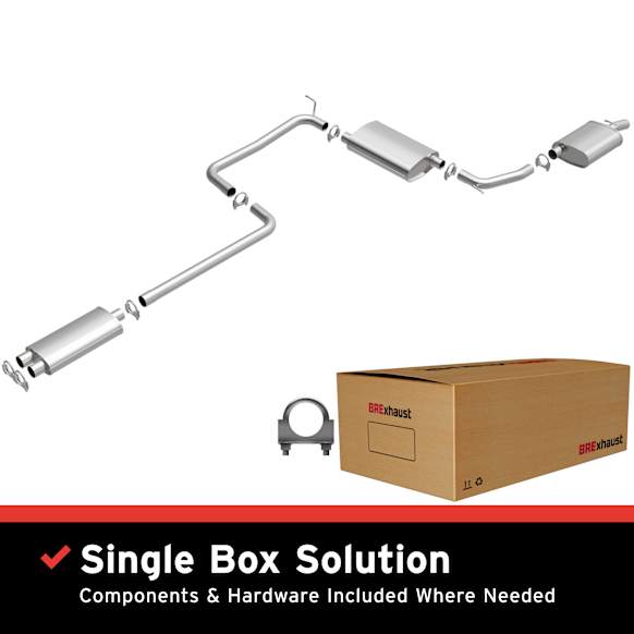 1998 Dodge Intrepid - Direct-Fit Exhaust Series Cat-Back, Exhaust System, 2.7L 6Cyl, Made of Aluminized Steel