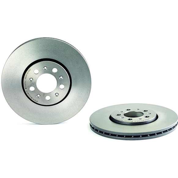 09.7010.21 Front, Driver or Passenger Side Brake Disc, Plain Surface, Vented, 5 Lugs, 288 mm,, Premium UV Coated Series