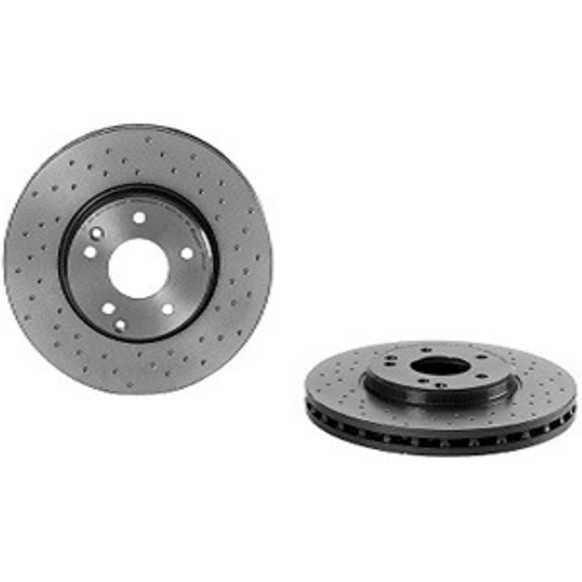 09.8304.2X Front Brake Disc, Cross-Drilled, 5 Lugs, 300 mm,, Xtra Series