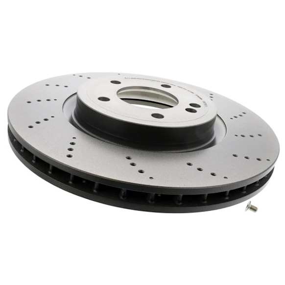 4634230000 Rear, Driver or Passenger Side Brake Disc, Cross-Drilled, 5 Lugs, 370 mm