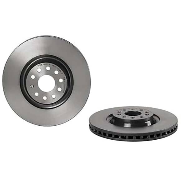 5Q0615301G Front, Driver or Passenger Side Brake Disc, Plain Surface, 5 Lugs, 340 mm