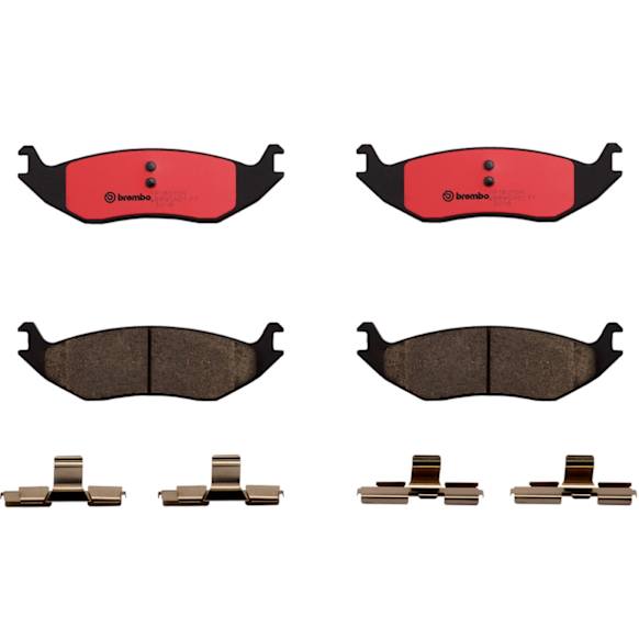 2003 Dodge Ram 1500 - Rear Ceramic Brake Pad Set, NAO Series
