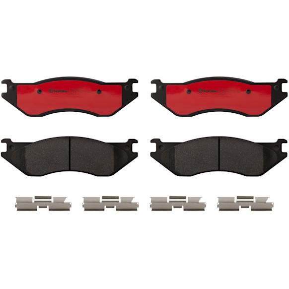 2003 Dodge Ram 1500 Van - Front Ceramic Brake Pad Set, NAO Series