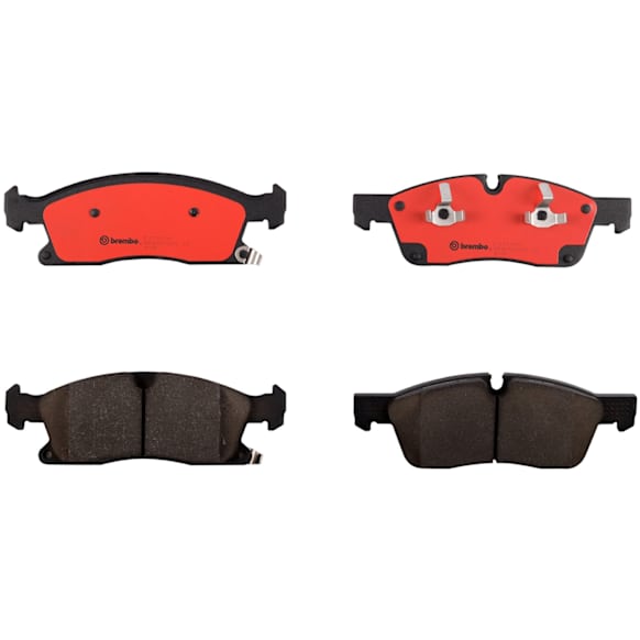 2016 Dodge Durango - Front Ceramic Brake Pad Set, With Heavy Duty Brakes; With Brake Code BR6, NAO Series