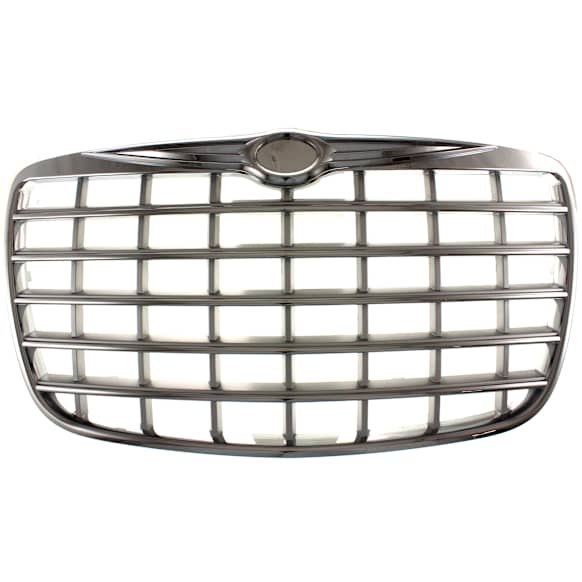 2005-2010 Chrysler 300 - Grille Assembly, Chrome Shell with Painted Silver Insert