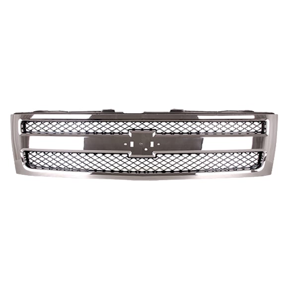 2009 Chevrolet Silverado 1500 WT - Grille, Chrome Shell with Textured Black Insert