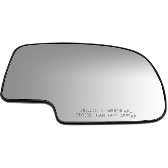 Passenger Side Mirror Glass, Non-Heated, Non-Towing, No Blind Spot Feature, Convex, With Backing Plate