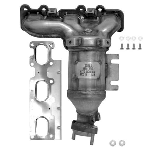 2014 Ford Police Interceptor Sedan - Front, Passenger Side Catalytic Converter, 6 Cyl 3.7L, Federal EPA Standard, 46-State Legal (Cannot ship to CA, CO, NY or ME), Manifold Unit, Firewall Side