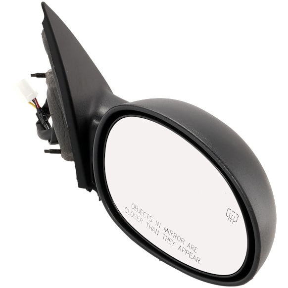 Passenger Side Mirror, Power, Manual Folding, Heated, Textured Black, No Signal Light, No Memory, No Puddle Light, No Auto-Dimming, No Blind Spot Feature