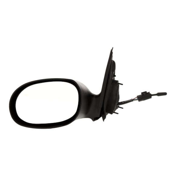 Driver Side Mirror, Manual Adjust, Non-Folding, Non-Heated, Textured Black, No Signal Light, No Memory, No Puddle Light, No Auto-Dimming, No Blind Spot Feature