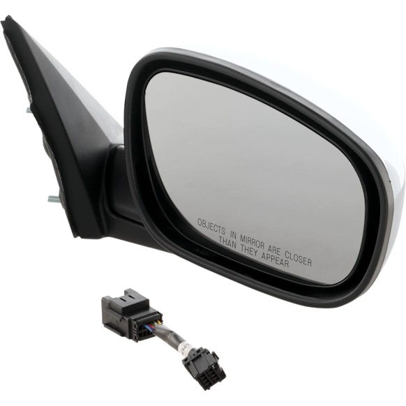 Passenger Side Mirror, Power, Manual Folding, Heated, Chrome, No Signal Light, With memory, No Puddle Light, No Auto-Dimming, No Blind Spot Feature