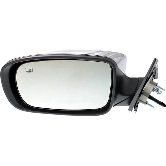 2019 Chrysler 300 - Driver Side Mirror, Power Adjust, Heated, Chrome, Manual Folding, No Signal Light, No Blind Spot Feature, No Memory, No Puddle Light, No Auto-Dimming