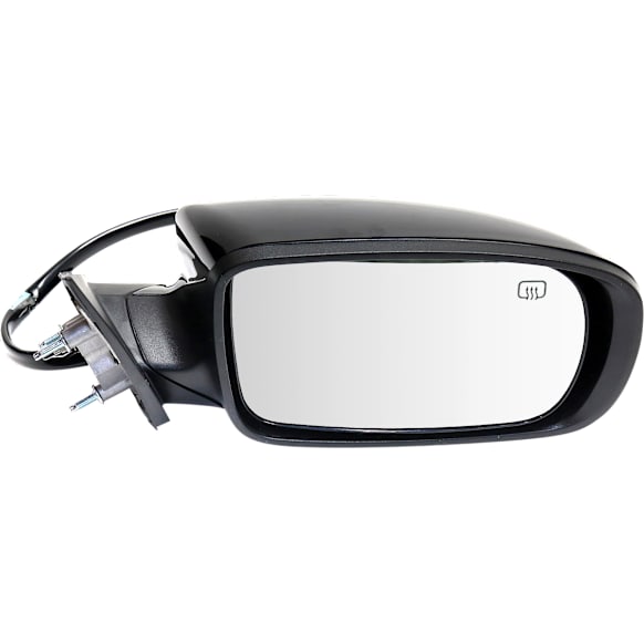 Passenger Side Mirror, Power, Manual Folding, Heated, Paintable, No Signal Light, With memory, No Puddle Light, No Auto-Dimming, No Blind Spot Feature