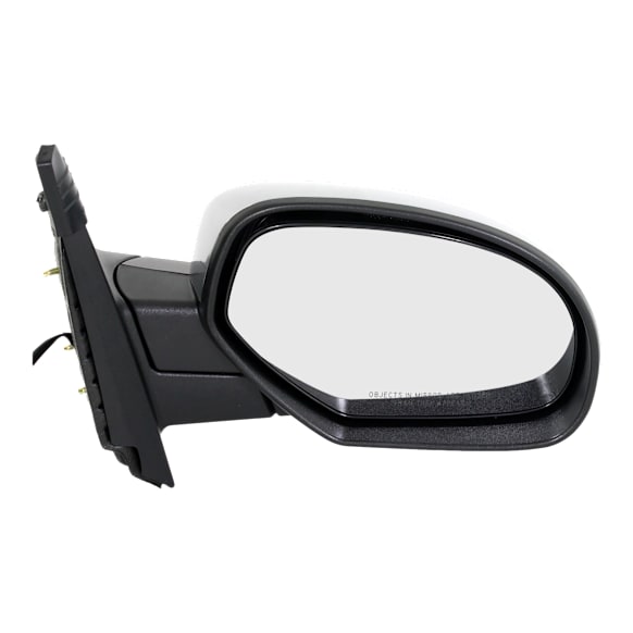 2008 Chevrolet Suburban 1500 - Passenger Side Mirror, For Models With Off Road Package, Power Adjust, Heated, Chrome, Manual Folding, No Signal Light, No Blind Spot Feature, No Memory, No Puddle Light, No Auto-Dimming