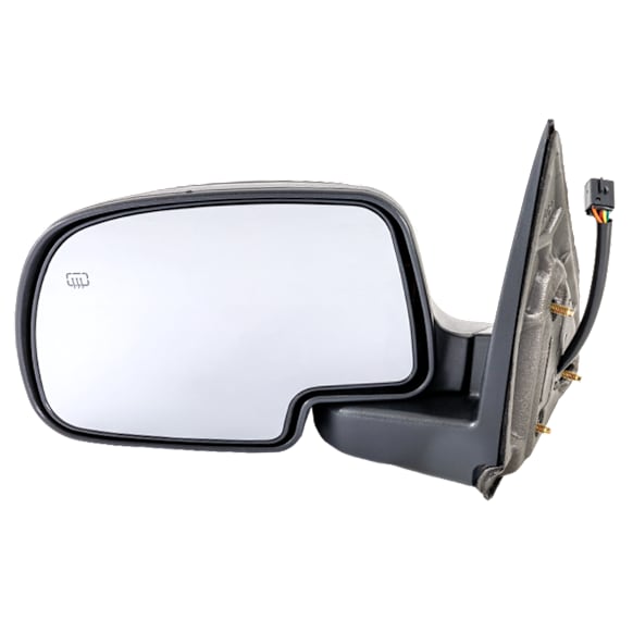 Driver Side Mirror, Non-Towing, Power, Manual Folding, Heated, Textured Black, No Signal Light, No Memory, With Puddle Light, No Auto-Dimming, No Blind Spot Feature