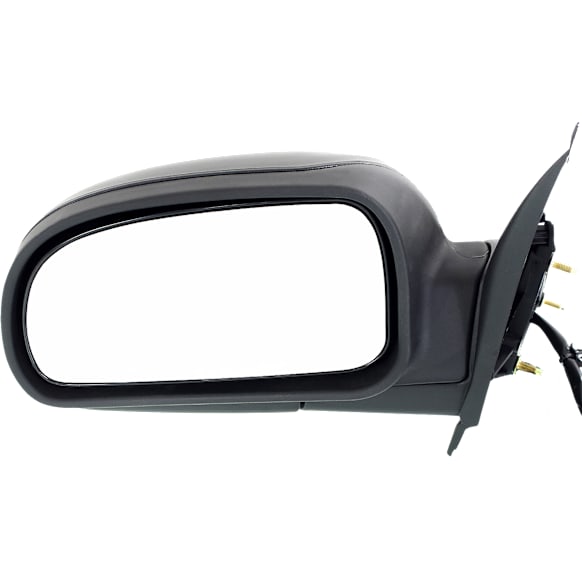Driver Side Mirror, Power, Manual Folding, Heated, Textured Black, No Signal Light, No Memory, No Puddle Light, No Auto-Dimming, No Blind Spot Feature, 1st Design