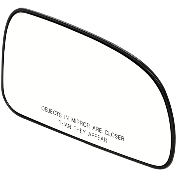 Passenger Side Mirror Glass, Non-Heated, No Blind Spot Feature, Convex, With backing plate