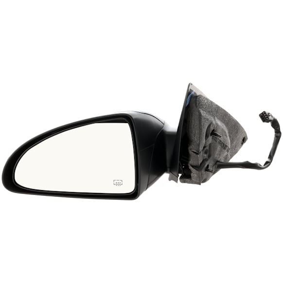 Driver Side Mirror, Power, Manual Folding, Heated, Textured Black, No Signal Light, No Memory, No Puddle Light, No Auto-Dimming, No Blind Spot Feature