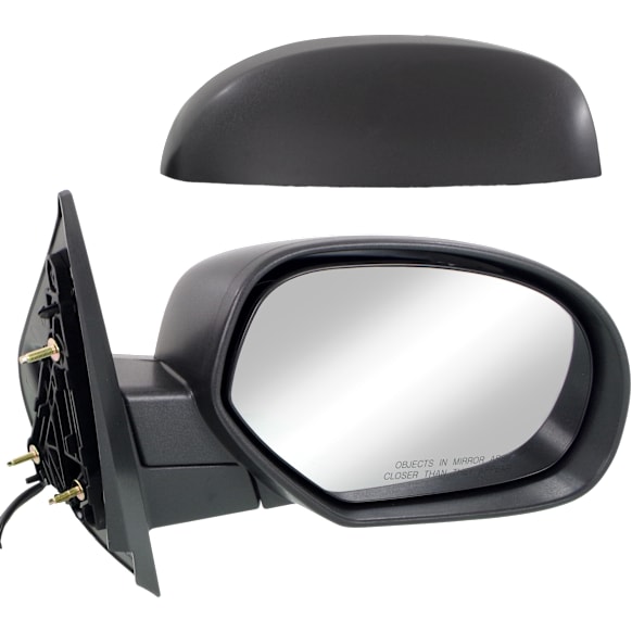 Passenger Side Mirror, Power Adjust, Heated, Manual Folding, With 1 Paintable and 1 Textured Black Cap, No Signal Light, No Memory, No Puddle Light, No Auto-Dimming, No Blind Spot Feature
