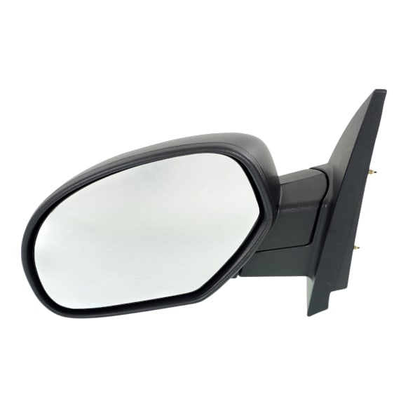 2011 Chevrolet Silverado 1500 LTZ - Driver Side Mirror, Manual Adjust, Non-Heated, Textured Black, Manual Folding, No Signal Light, No Blind Spot Feature, No Memory, No Puddle Light, No Auto-Dimming
