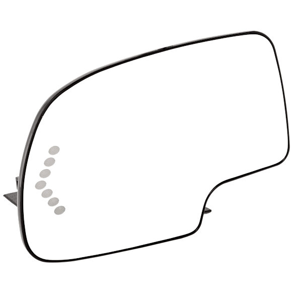 Driver Side Mirror Glass, Heated, No Blind Spot Feature No Auto-Dimming