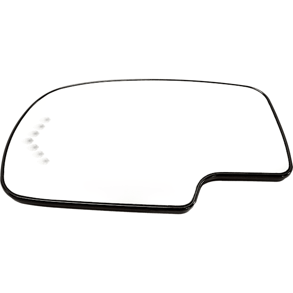 Driver Side Mirror Glass, Heated, Non-Towing, With Turn Signal Light, Backing Plate, Auto-Dimming, No Blind Spot Detection